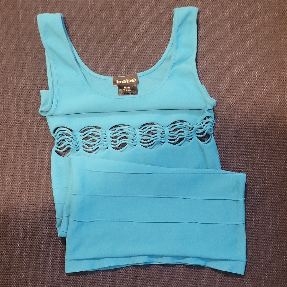 Bebe Blue Bodycon Dress